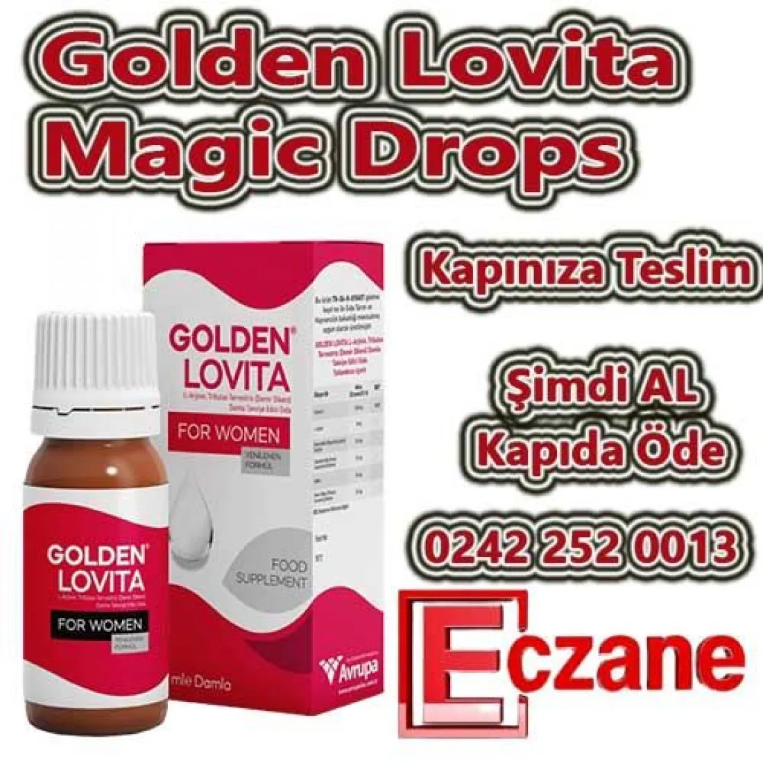 Golden Lovita Magic Drops bayan damla